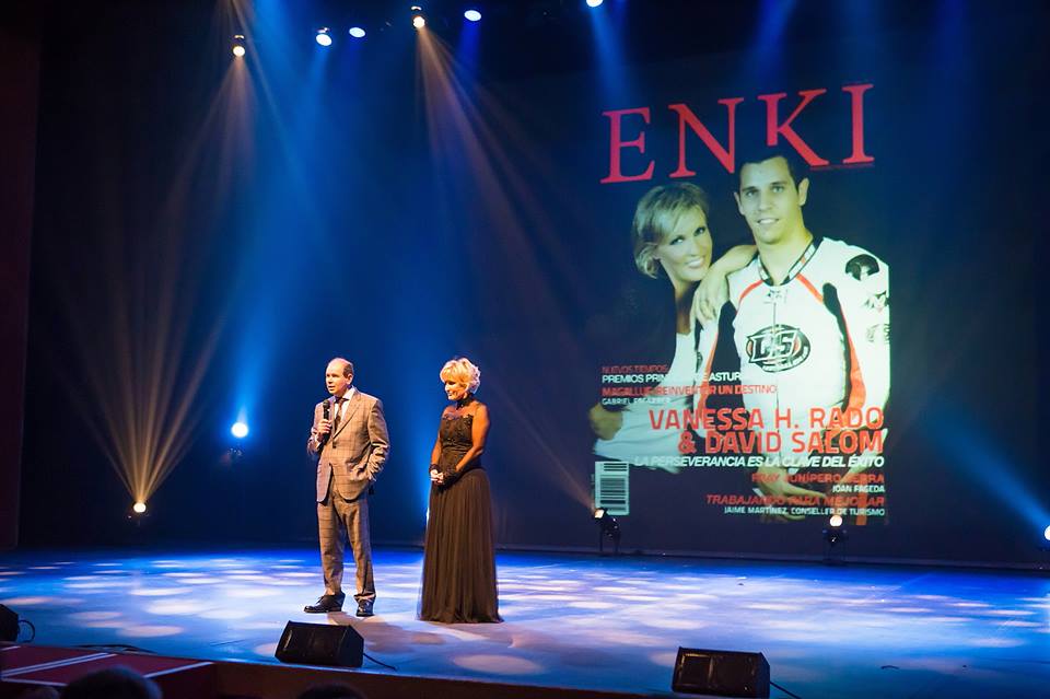 Con el director de la revista Enki, José García Peñalver